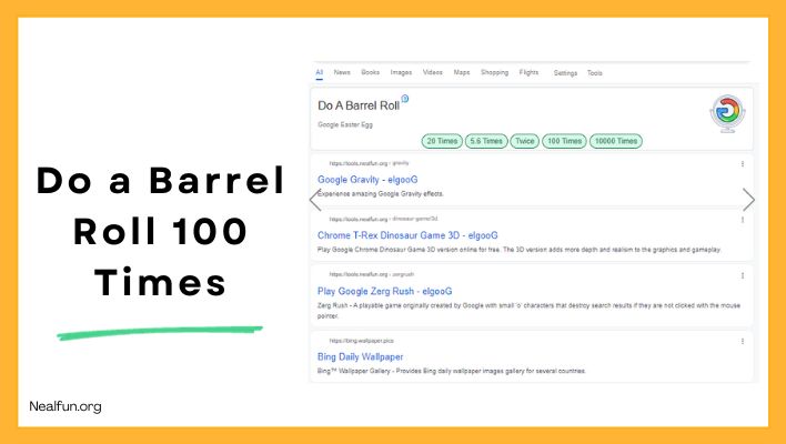 Do a Barrel Roll 100 Times