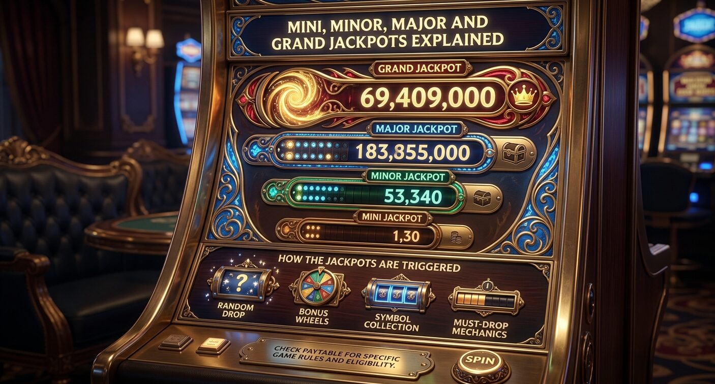 Mini, Minor, Major and Grand Jackpots Explained