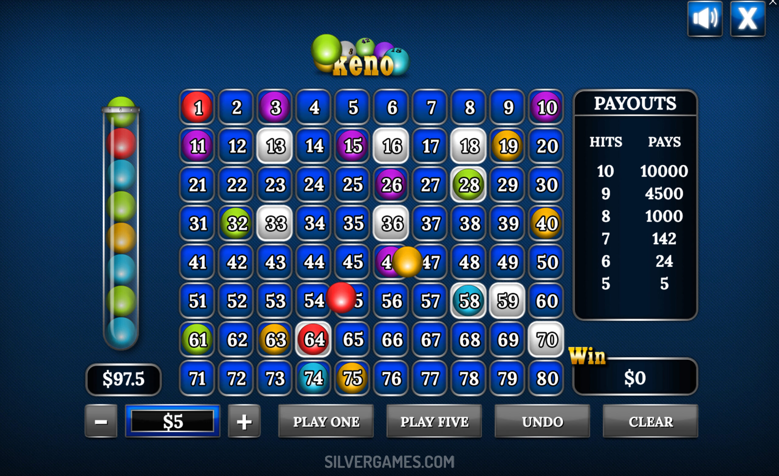 set your wager amount